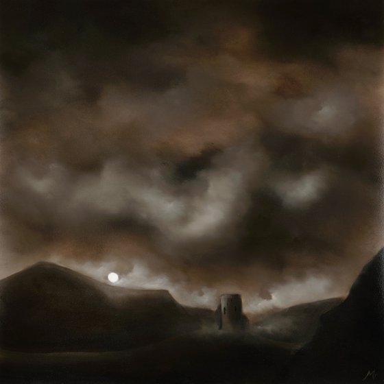 New Moonrise, Dolbarden Castle, Wales