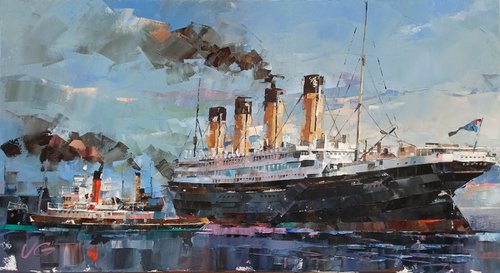 "RMS OLYMPIC" Series "Ocean Liners & Fine Art" part #3 by Volodymyr Glukhomanyuk