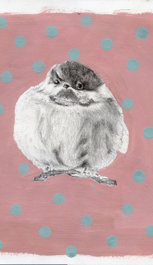 Chubby little bundle painting by Nancy M Chara