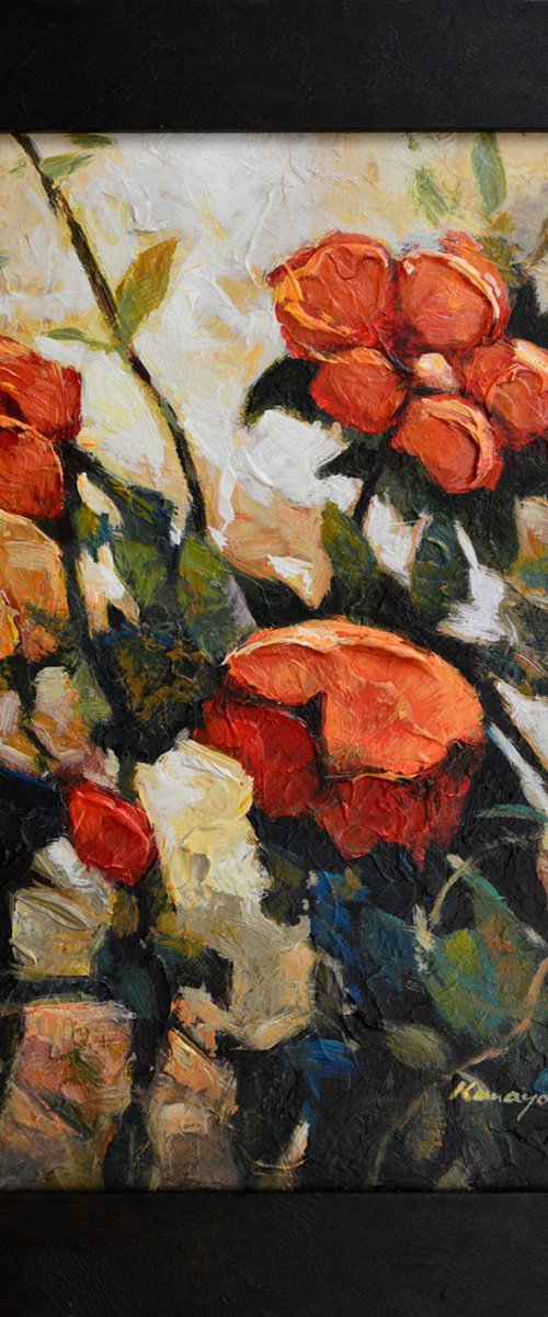 Red flowers by Kanayo Ede