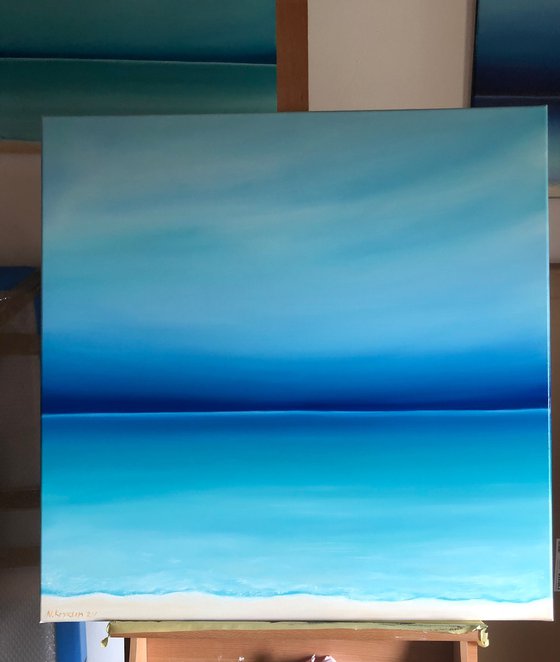 Summer - ocean, waves, skyline