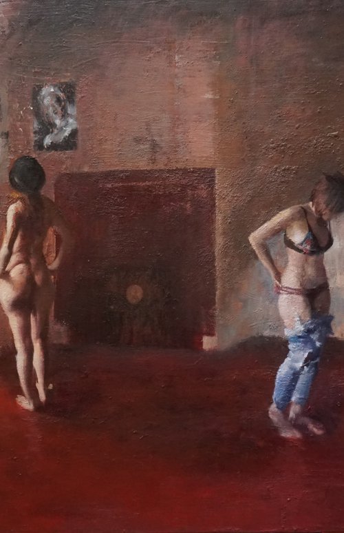 Three women by Manuel Leonardi
