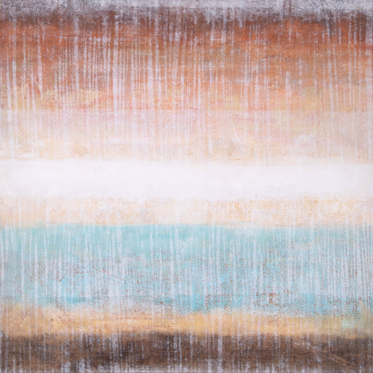 Abstract Acrylic Painting By Rokas Berziunas, 47 X 47", No. 22-03 (120 X 120 Cm), Original Artwork