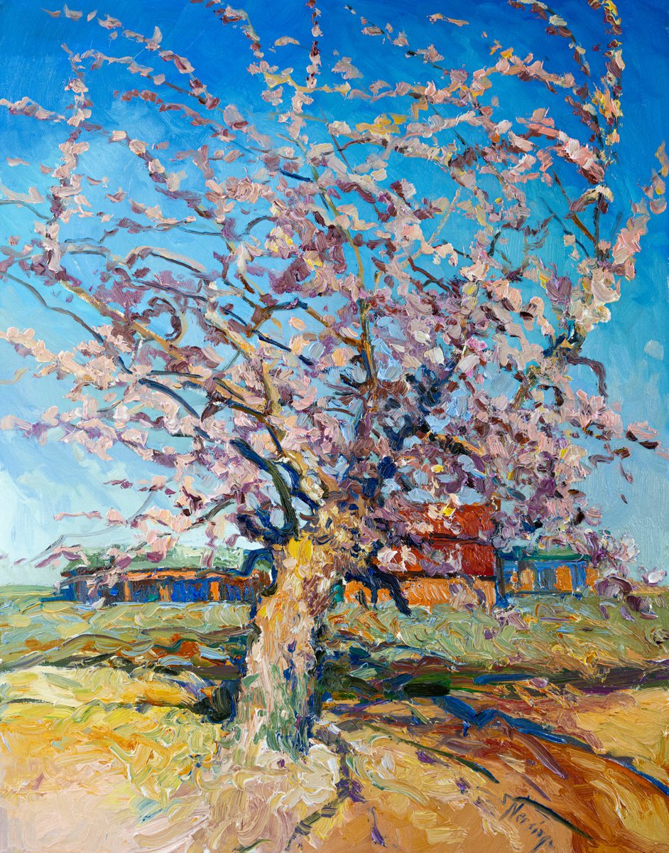 Blooming Tree In The Spring By Suren Nersisyan, 22 X 28, Artwork For Sale On Artfinder