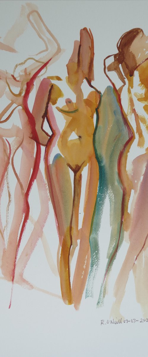 female nude 3 poses by Rory O’Neill