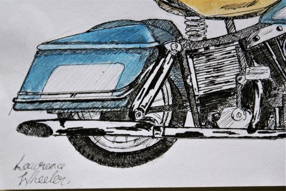Vintage '68 Harley Davidson Electra-Glide Motorcycle