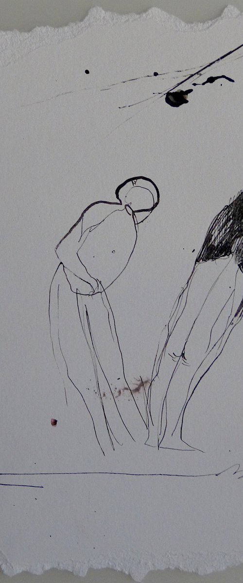 Surrealist drawing by Frederic Belaubre
