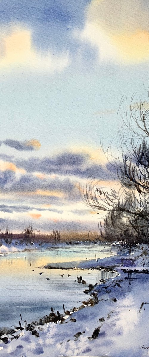 Frozen river #2 by Eugenia Gorbacheva