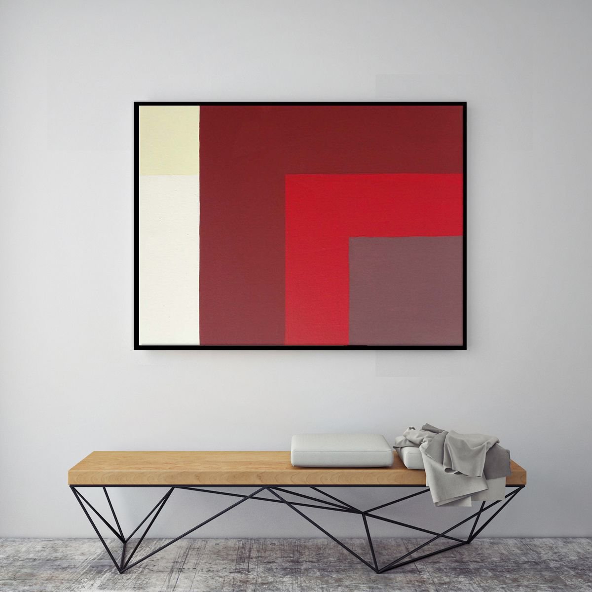 Red Geometric No. 3 by Nicolette Capuano