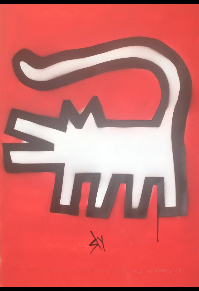 Naive Animal Painting By Juan Sly, 22 X 30", Other No. 17 (P), Original Artwork