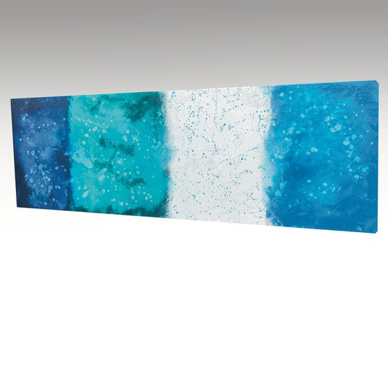 Panels of ocean colors (150 x 50 cm) Dee Brown