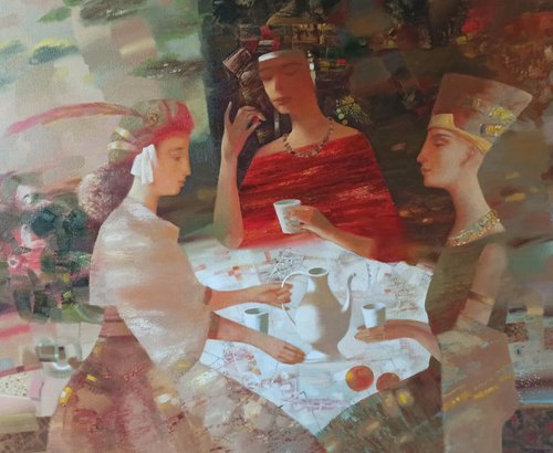 Tea party by Anatolii Tarabаnov
