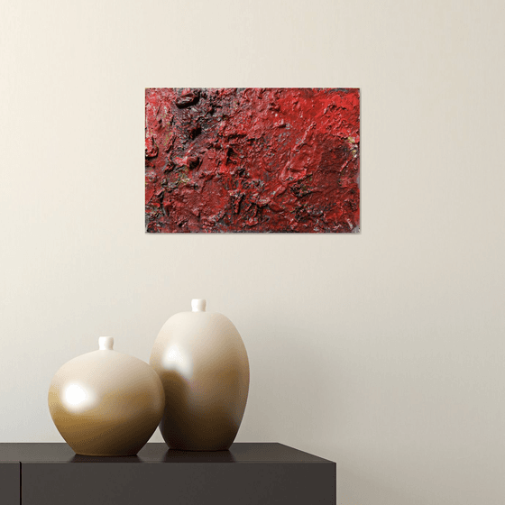 Red abstract 23 x34