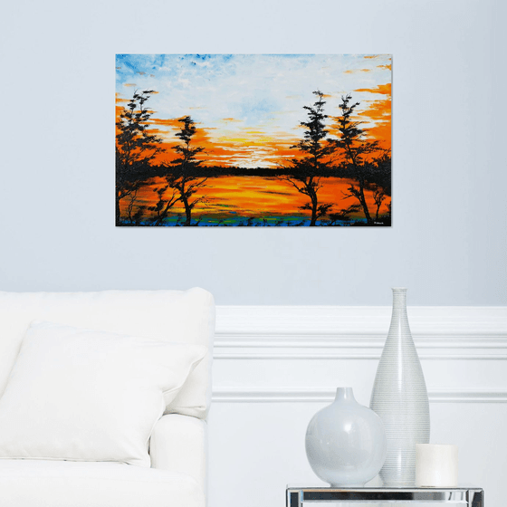 Sunset in the country 1