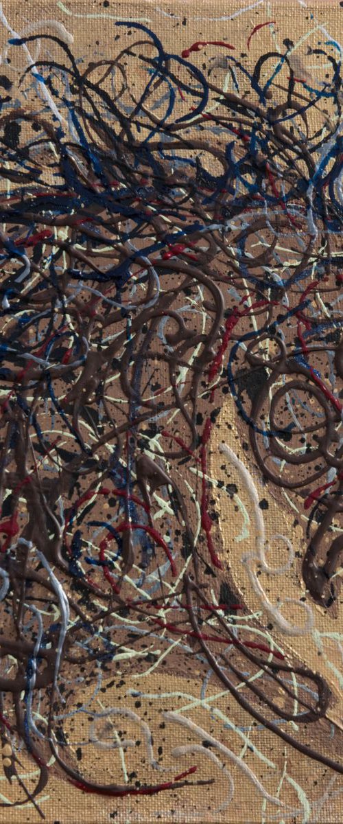 Abstract Horse Pollock Style #2 by Lena Owens at OLena Art