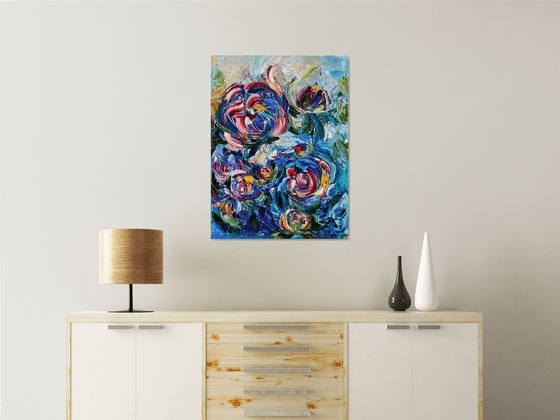 Vibrant Cosmic Bloom Art