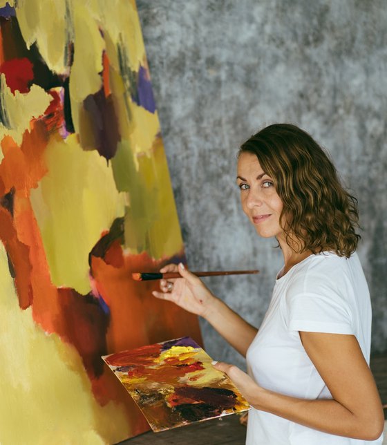 FLAVOR IMPRESSIONS/Abstract oil painting