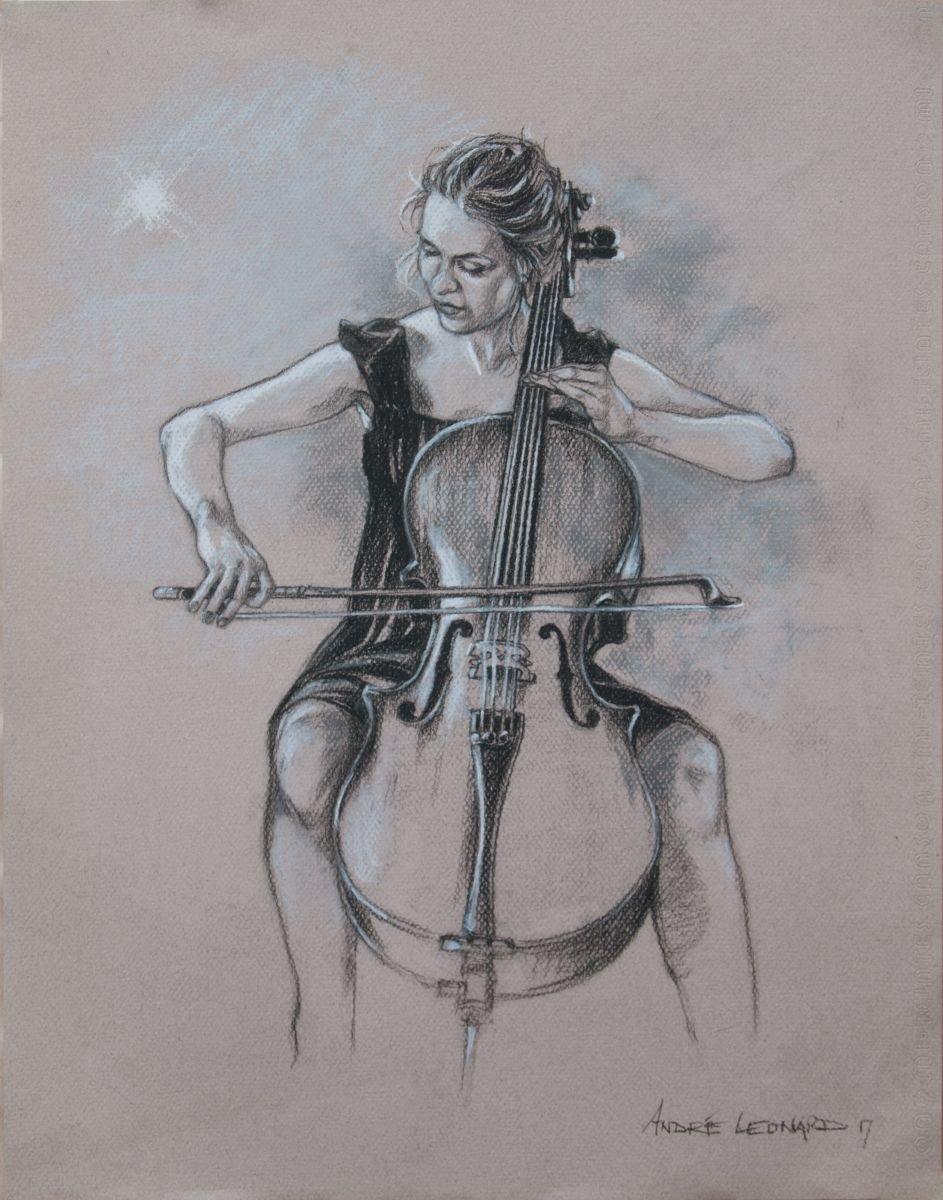 Cellist II by Andre Leonard