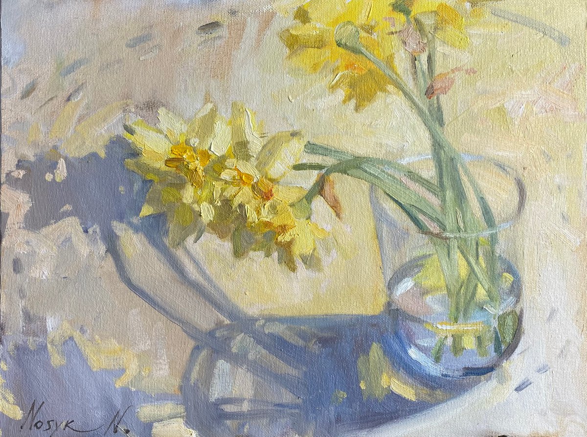 Light of spring 30x40 cm| oil painting on canvas by Nataliia Nosyk