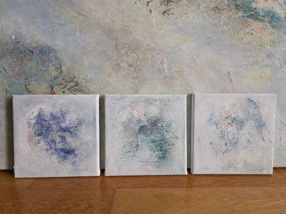 White little stories - triptych