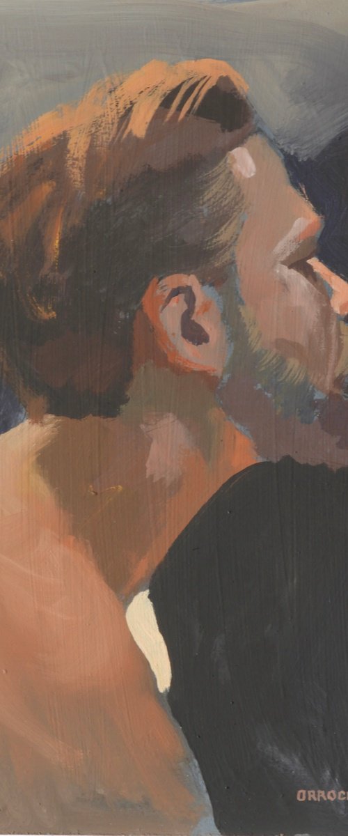 Male head study by Peter Orrock
