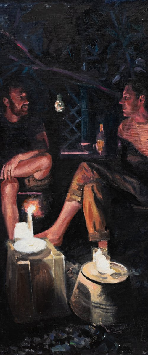 Midnight conversation. by Roeland Kneepkens