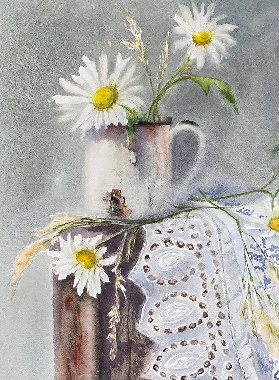 Village still life, original art