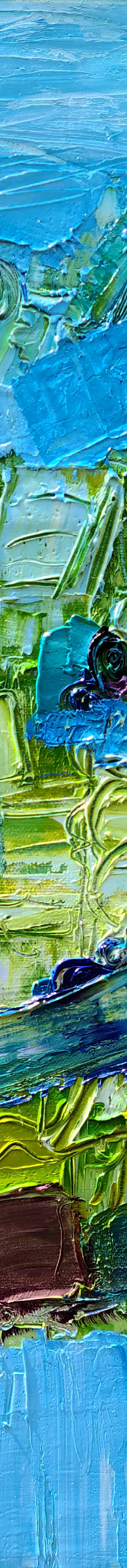 abstract landscape in blue #3 by Stacy Neasham