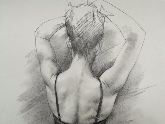 Back of the woman