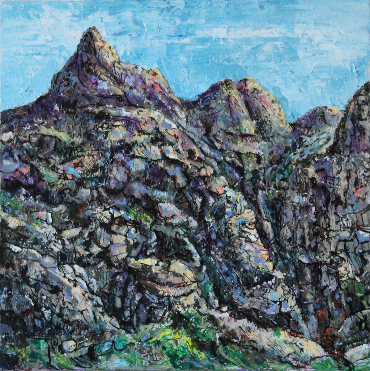  Imaginary Landscape 4: Rocksteady By Graham R Mclachlan, 24 X 24, Artwork For Sale On Artfinder