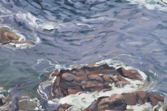 The Pointe du Van, grey sky