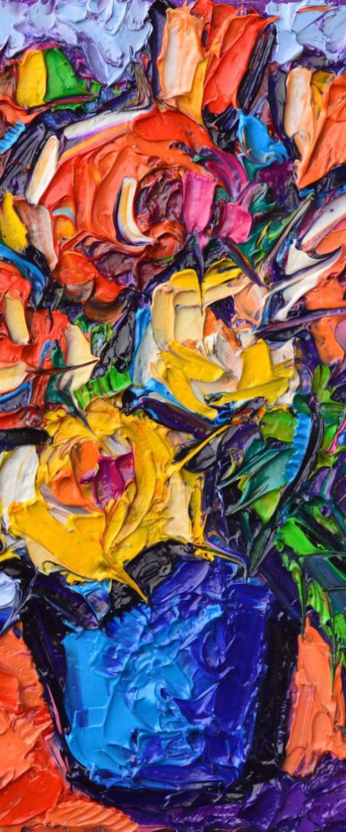 COLORFUL WILD ROSES by ANA MARIA EDULESCU