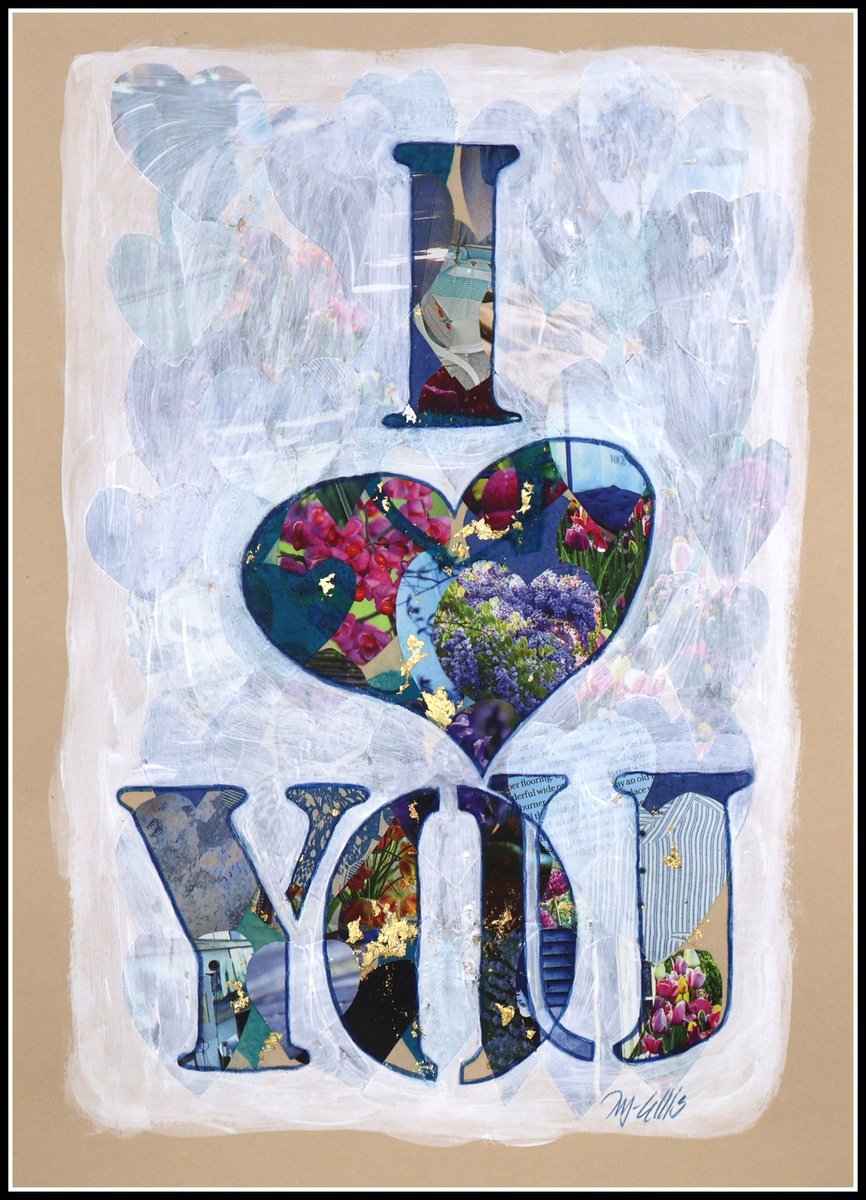 I Love You Valentine By Mariann Johansen-Ellis, 12 X 16, Artwork For Sale On Artfinder