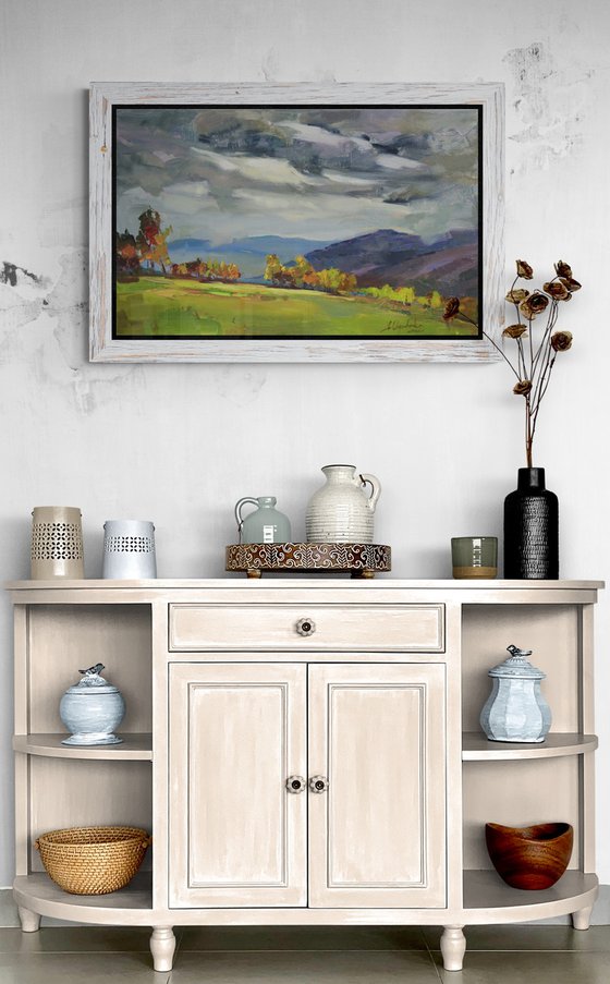 Autumn storm in the mountains