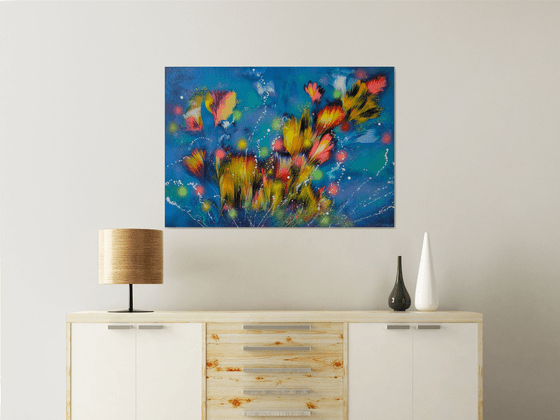 ”Evening Floral Breeze”  27.5" x 39.4" (70 x 100 cm)