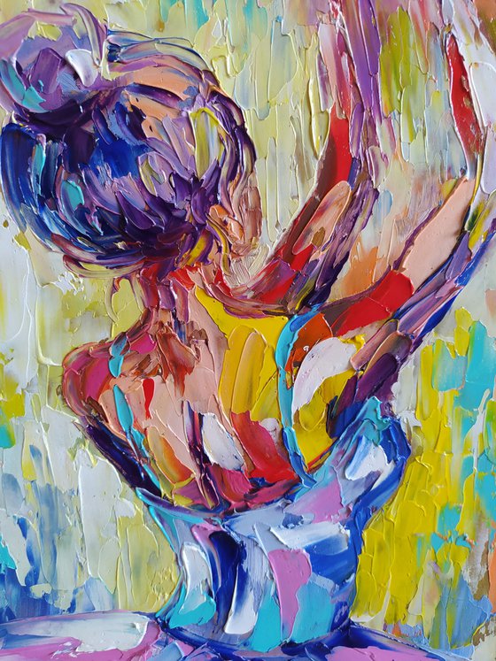 Ballet atmosphere - ballerina, ballet, ballet oil painting, woman body, ballerina oil painting, ballerina tutu,  ballet dancers, ballet oil painting, woman oil painting