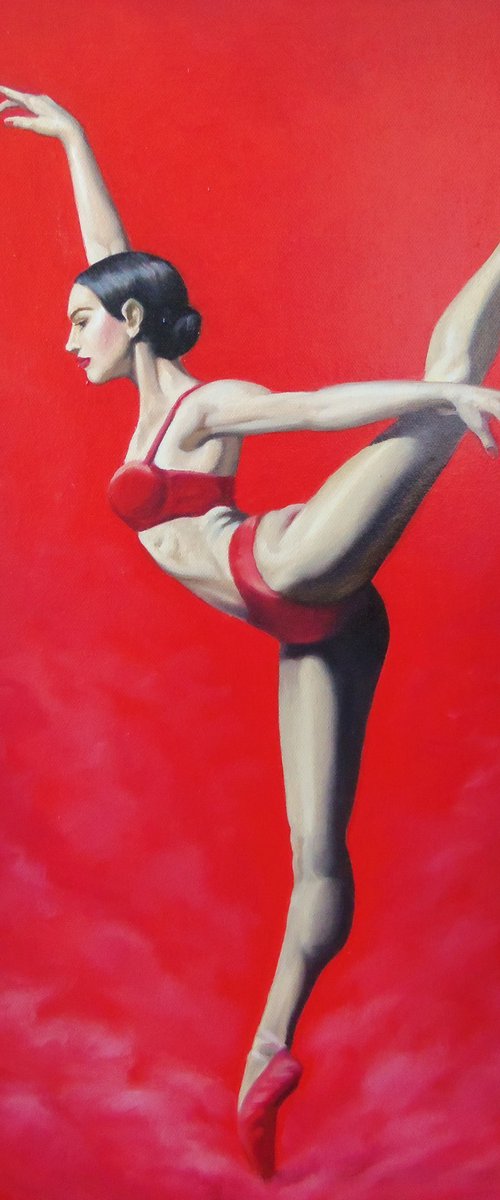 Ballerina-6 (70x50cm, oil/canvas, ready to hang) by Tamar Nazaryan