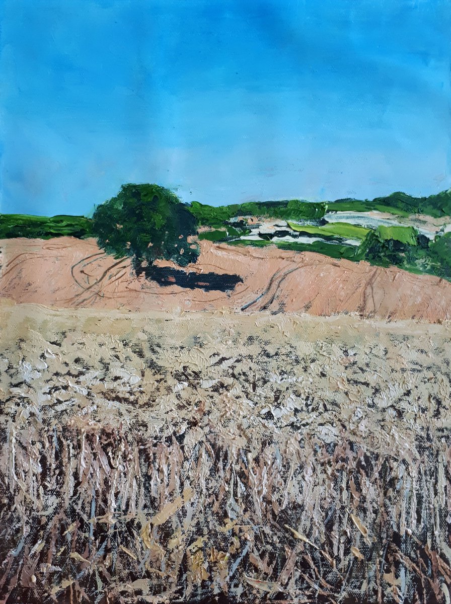 Fields By Salana Art / Svetlana Samovarova, 12 X 16, Artwork For Sale On Artfinder
