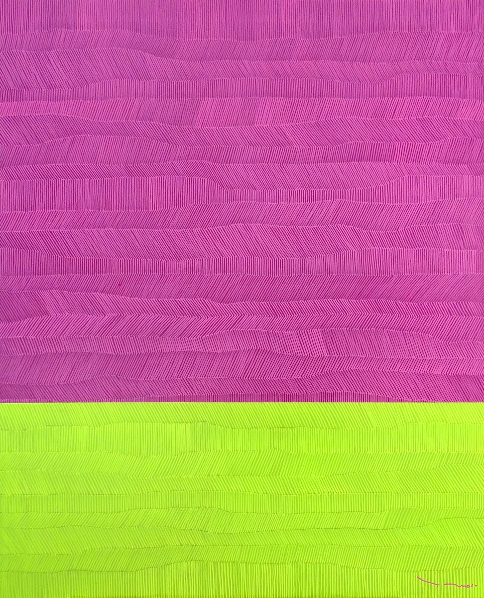 Abstract Acrylic Painting By Tehos, 32 X 39", Tehos - Abstraction L08, Original Artwork