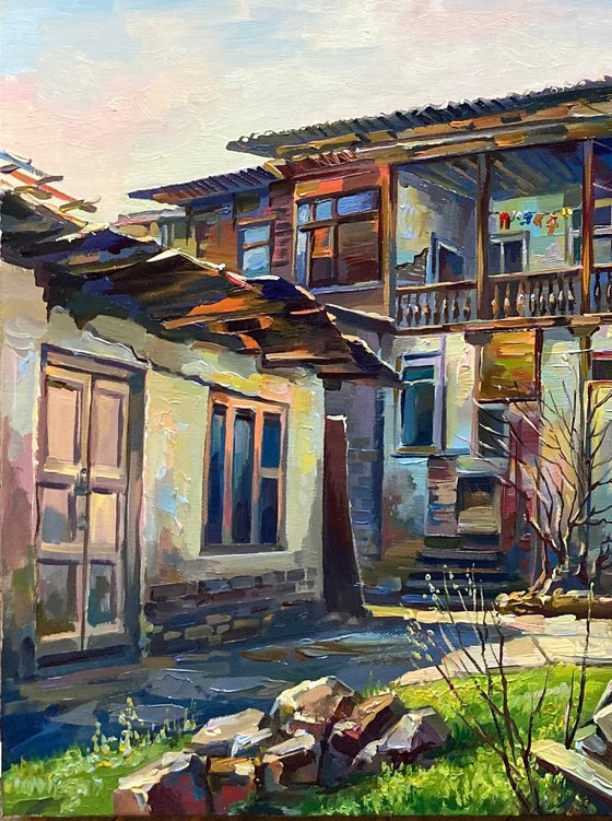 Warm yard in Kond, Yerevan