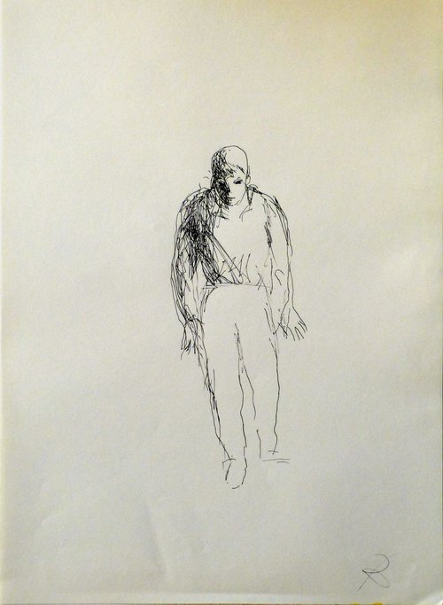 Single Figure #2, 29x41 cm by Frederic Belaubre