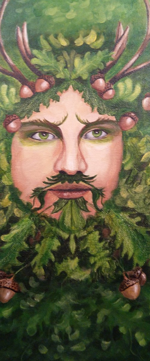 The Oak King (The Green Man) by Anne-Marie Ellis