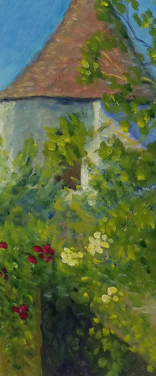 Un coin du jardin . One of the corner of my garden by Patricia TOURRES