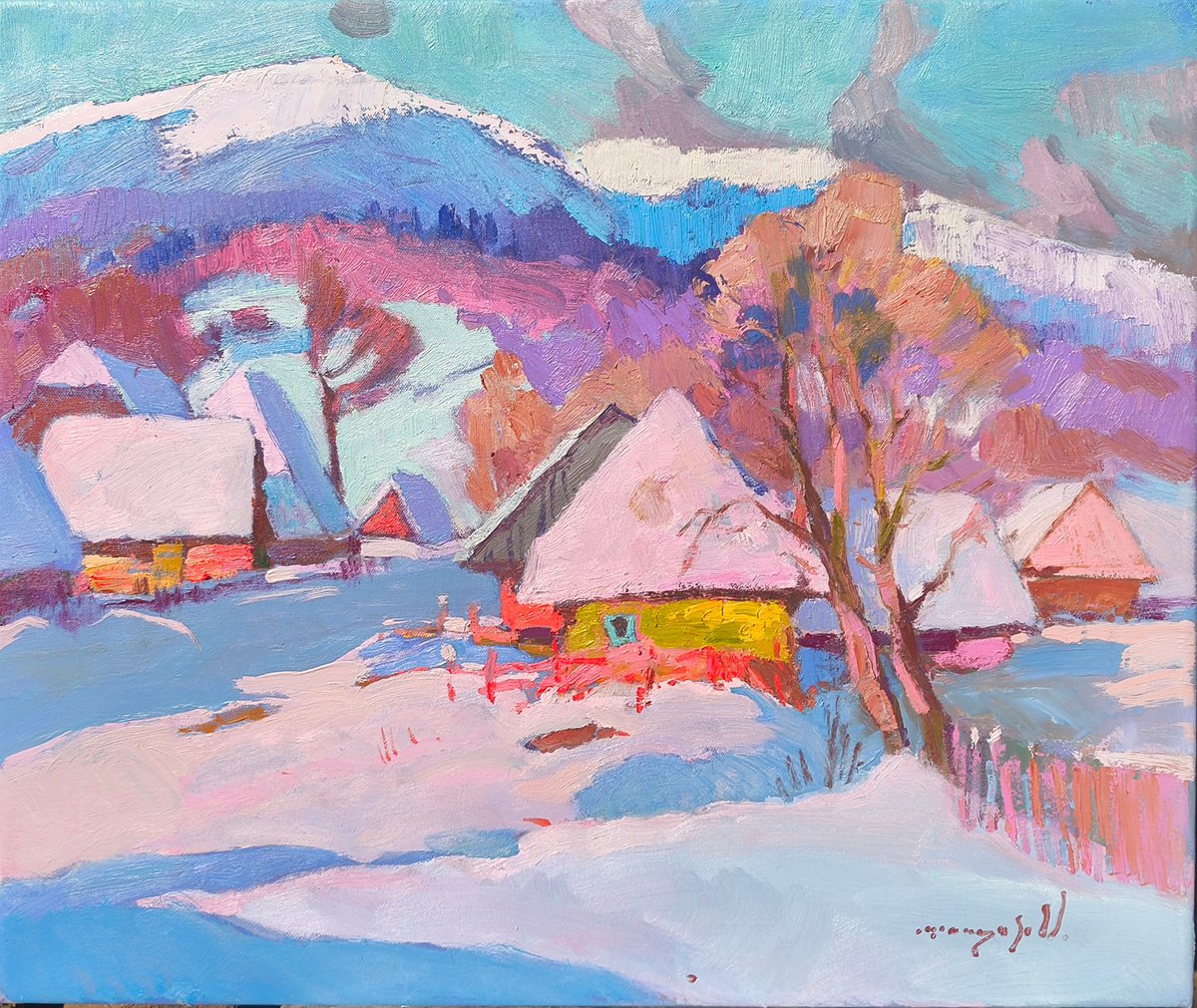 Fairytale Winter By Alexander Shandor, 24 X 20, Artwork For Sale On Artfinder