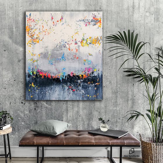 120x100cm. / Abstract painting / Abstract 2105