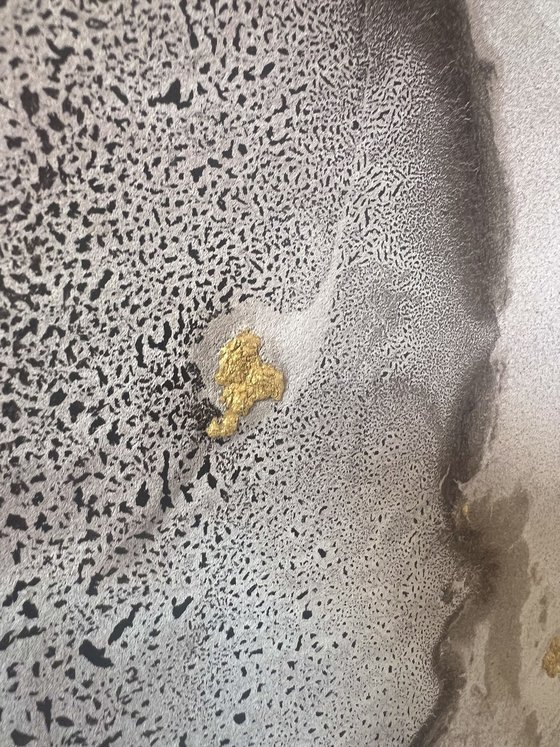 Golden Abstract heart.