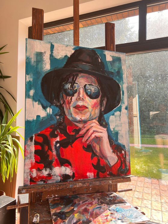 Portrait of Michael Jackson