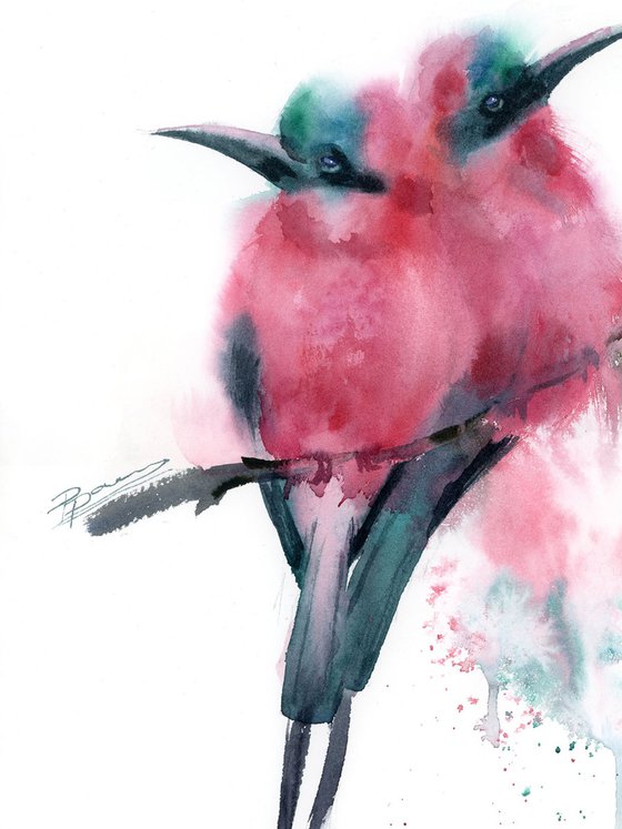 Bee Eaters - Diptych