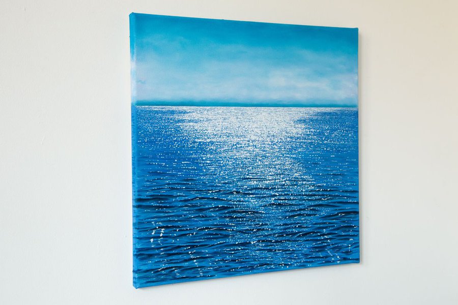 Shimmering ripples -2 Acrylic painting: Stefan Fierros | Artfinder