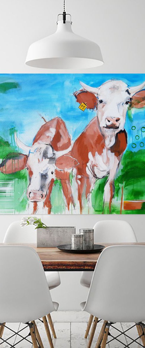 'COW NO 11' - Workseries Cows Coded by Stefanie Rogge